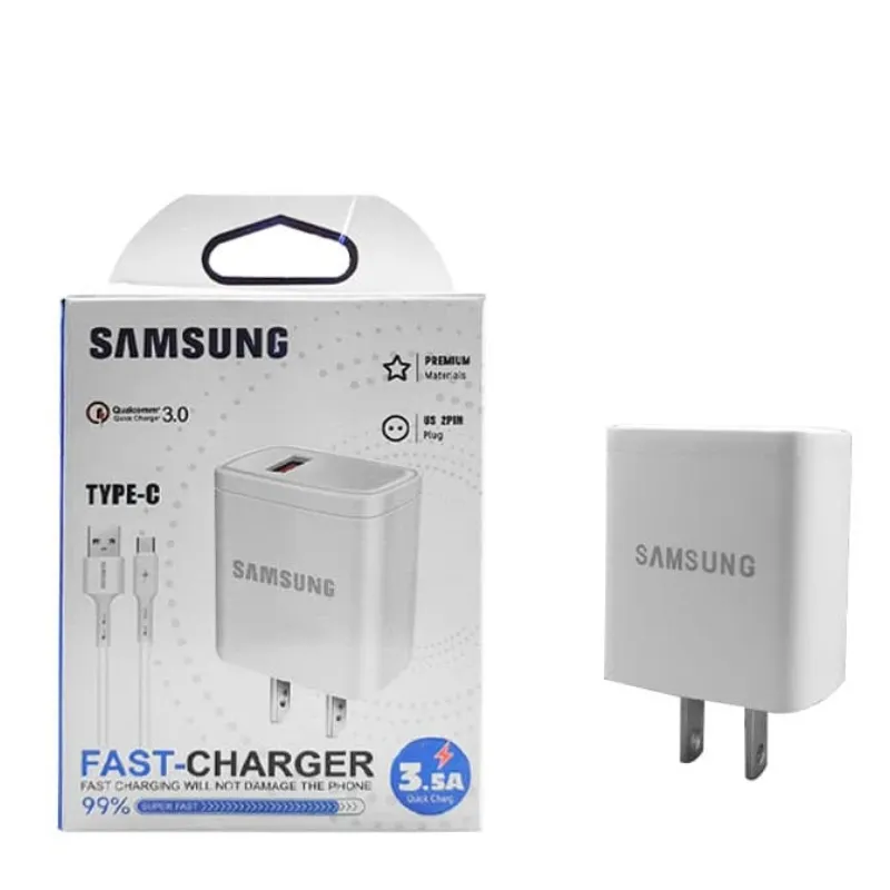 CARGADOR SAMSUNG CAJA AZUL TIPO C